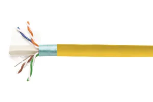 CommScope 884021684/30 | CS44R ETL Verified Category 6A F/UTP Cable, non-plenum, yellow jacket, 4 pair count, 3000 ft (914 m) length reel