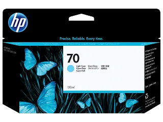 HP 70 130-ml Light Cyan Ink Cartridge (C9390A) — HP product image