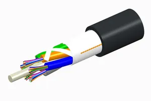 CommScope 760154765 | Fiber indoor/outdoor cable, TeraSPEED, Single Jacket All-Dielectric (LSZH), 12 fiber, Singlemode G.652.D and G.657.A1, Gel-Free, Stranded Loose Tube, Black