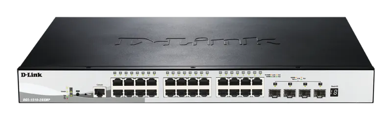 D-Link 24 Ports 10/100/1000Base-T PoE with 4 x 10G SFP+ .. DGS-1510-28XMP product image