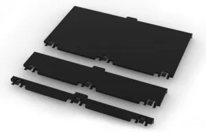 CommScope FGSB-MEXC-E-A/B/F | FiberGuide 4-Inch Express Exit Rear Hinged Cover Kit for 4x4, 4x6 and 4x12in Raceways, Black