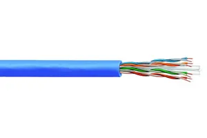 CommScope 874043004/10 | CS37P ETL Verified Category 6 U/UTP Cable, plenum, blue jacket, 4 pair count, 1000 ft (305 m) length reel