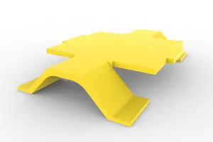 CommScope FGS-CLIP-C | FiberGuide Vertical Cover Retainer Clip, Yellow