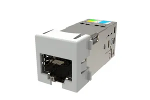 CommScope 760258302 | GigaSHIELD X10D M-Series Modular Jack, RJ45, Cat6A Shielded, Gray (24 ea/pkg)