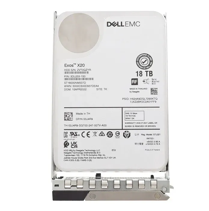 Dell 0J4R9 18TB SAS Hard Drive