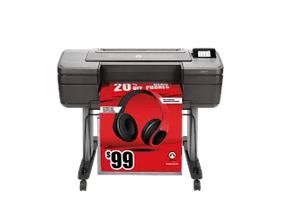 HP DesignJet Z6 24-in PostScript Printer Plus Edition (T8W15D) — HP product image