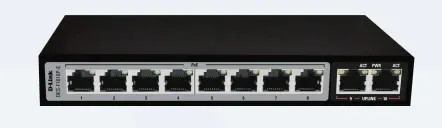D-Link 10-port 10/100Base-T Unmanaged Long Range 250m PoE.. DES-F1010P-E/B product image