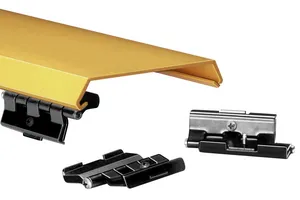 CommScope FGS-MSHC-B | FiberGuide Hinged Cover for Horizontal Straight Section, 4x6in, Yellow