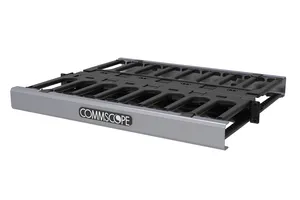 CommScope 760260414 | CableGuide 360 Horizontal Trough Kit, 1 RU, 19 in, Double Sided, Silver