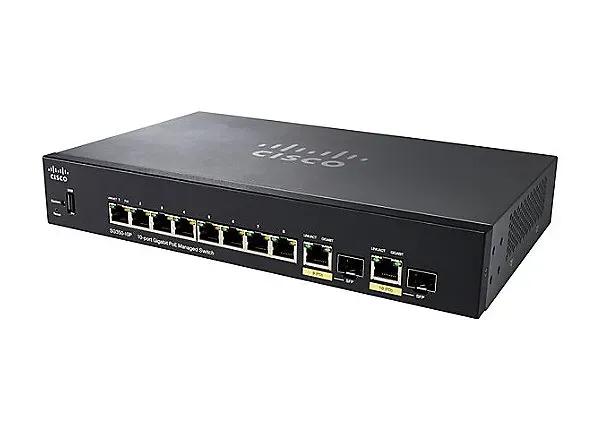 Cisco SG350-10MP-K9 8-Port Layer 3 Switch