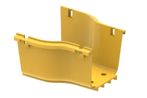 CommScope FGS-MDSA-AB | FiberGuide Straight Reducer, 4x4 to 4x6in, Yellow