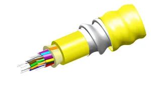 CommScope 760127373 | Fiber Indoor cable, TeraSPEED Riser Distribution, interlocking aluminum armored with riser jacket, 24 fiber single-unit, Gel-free, Singlemode G.652.D and