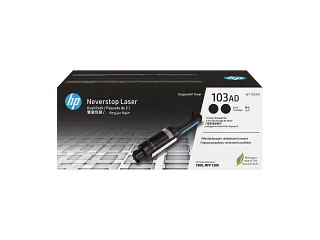 HP 103AD Dual Pack Black Original Neverstop Laser Toner Reload Kit (W1103AD) — HP product image