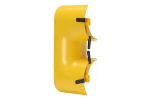 CommScope FGS-TRMP42 | FiberGuide Vertical to Horizontal Trumpet, 2x2in, Yellow