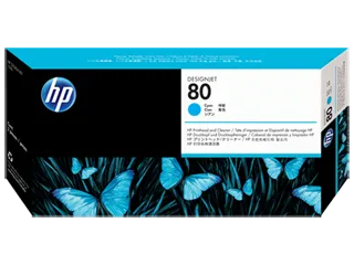 HP 80 Cyan Printhead and Printhead Cleaner (C4821A) — HP product image