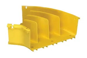 CommScope FGS-MH4E-F | FiberGuide 45° Horizontal Elbow, 4x12in, Yellow