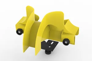 CommScope FGS-MEXP-ABF-NC | FiberGuide 2-Inch Express Exit, Cover Not Included, 4x4, 4x6, 4x12, 4x24in, Yellow