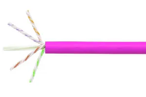 CommScope UTG760245121 | GigaSPEED X10D 2091B-UTG ETL Verified Category 6A U/UTP Cable, pink jacket, 4 pair count, 1000 ft (305 m) length, WE TOTE box