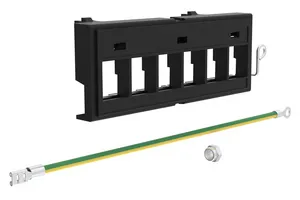 CommScope 760258279 | Shielded Discrete Distribution Module, SL, Din Rail, Black