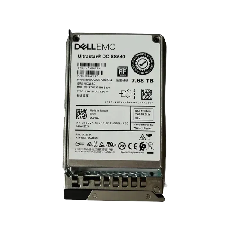 Dell KD9W7 7.68TB SAS SSD
