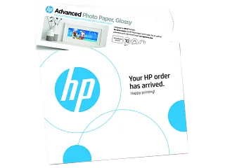 HP Advanced Photo Paper Glossy 65 lb 4 x 12 in. (101 x 305 mm) 10 sheets (49V51A) — HP product image
