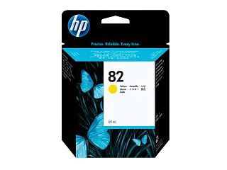 HP 82 69-ml Yellow DesignJet Ink Cartridge (C4913A) — HP product image