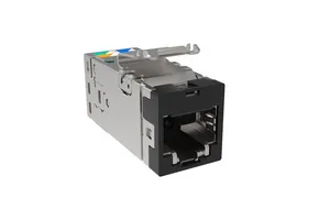CommScope 2153448-2 | SL-Series Modular Jack, RJ45, Cat6 Shielded, Black
