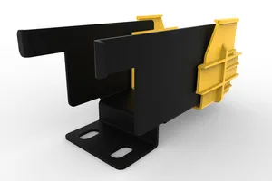 CommScope FGS-ACC125 | FiberGuide to TELECT Transition Adapter, 2x2in, Black