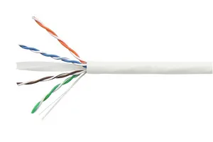 CommScope 5-1427071-2 | Copper Cable, category 6, 4 pair, UTP, CM rated, 24 AWG, 305 m reel in box, white