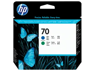 HP 70 Blue and Green DesignJet Printhead (C9408A) — HP product image