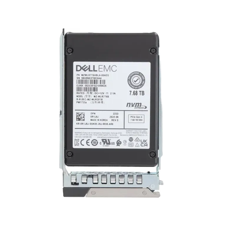 Dell R1J8J 7.68TB NVMe SSD