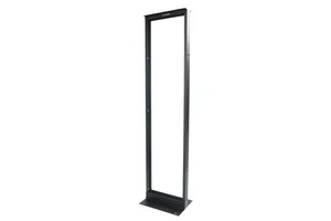 CommScope 760082487 | Equipment Rack, 2-Post, 3 in (76 mm) Channel x 8 ft (2438 mm) H - 19 in (482.6 mm) AIu (52U) 12-24 Tapped Rails, Black