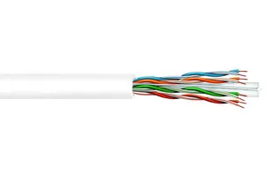 CommScope 874049704/10 | CS37P ETL Verified Category 6 U/UTP Cable, plenum, white jacket, 4 pair count, 1000 ft (305 m) length reel