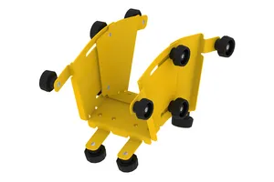 CommScope FGS-HDVE-A | FiberGuide FlexGuide 15-35° Down Elbow, 4x4in, Yellow