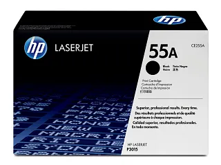 HP 55A Black Original LaserJet Toner Cartridge (CE255A) — HP product image