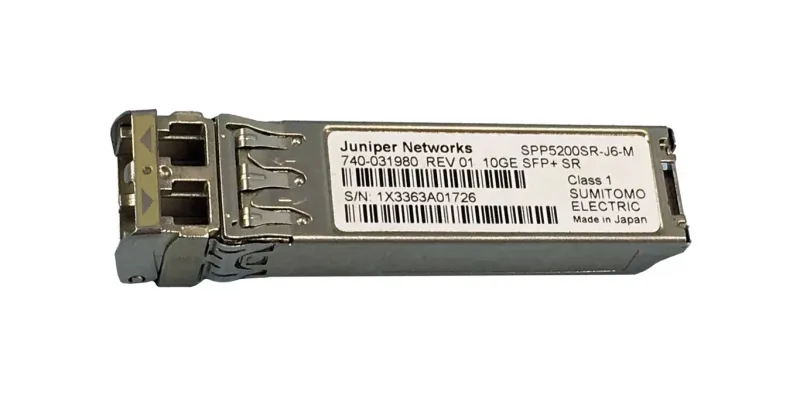 Juniper Networks SPP5200SR-J6-M 10GBASE-SR SFP+ Transceiver