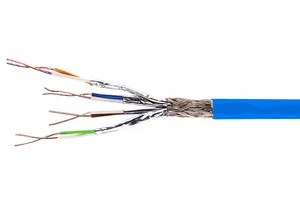 CommScope 1499101-4 | CS67Z3 Category 7A S/FTP Cable, low smoke zero halogen, blue jacket, 4 pair count, 3280 ft (1000 m) length, reel