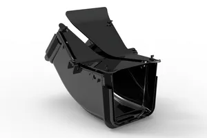 CommScope FGSB-MU4E-A | FiberGuide 45° Up Elbow, 4x4in, Black