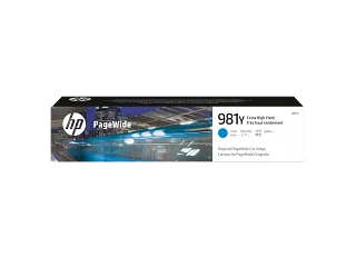 HP 981Y Extra High Yield Cyan Original PageWide Cartridge (L0R13A) — HP product image