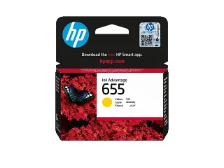 HP 655 Yellow Original Ink Advantage Cartridge (CZ112AE) — HP product image