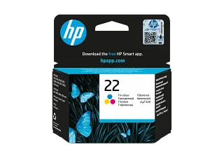 HP 22 Tri-color Original Ink Cartridge (C9352AE) — HP product image