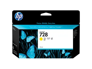 HP 728 130-ml Yellow DesignJet Ink Cartridge (F9J65A) — HP product image