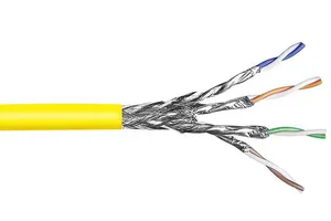 CommScope 884028938/32 | CS67ZB Category 7A S/FTP Cable, low smoke zero halogen, yellow jacket, 4 pair count, 3280 ft (1000 m) length, reel