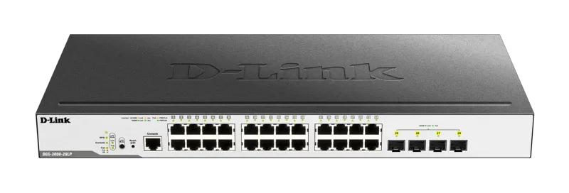 D-Link 24 10/100/1000 Mbps PoE ports + 4 SFP ports Manage.. DGS-3000-28LP product image
