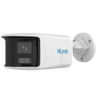 HiLook IPC-B469HAD-LUF/S(L)(RB) 6 MP Dual Lens Stitched Wide Angle ColorVu with Smart Hybrid Light Fixed Bullet Network Camera