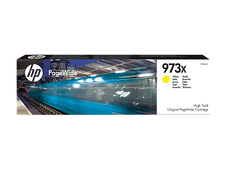 HP 973X High Yield Yellow Original PageWide Cartridge (F6T83AE) — HP product image