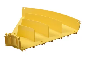 CommScope FGS-MH4E-H | FiberGuide 45° Horizontal Elbow, 4x24in, Yellow