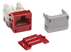 CommScope 700206741 | GigaSPEED XL M-Series Modular Jack, RJ45, Cat6 Unshielded, Red