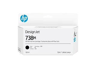 HP 738M 130-ml Black DesignJet Ink Cartridge (A24VLA) — HP product image