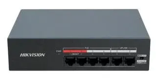 Hikvision DS-XS06-P 4 Port Fast Ethernet Unmanaged POE Switch